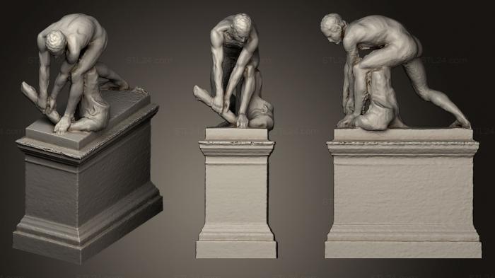 Статуи античные и исторические (Дровосек, STKA_1309) 3D модель для ЧПУ станка